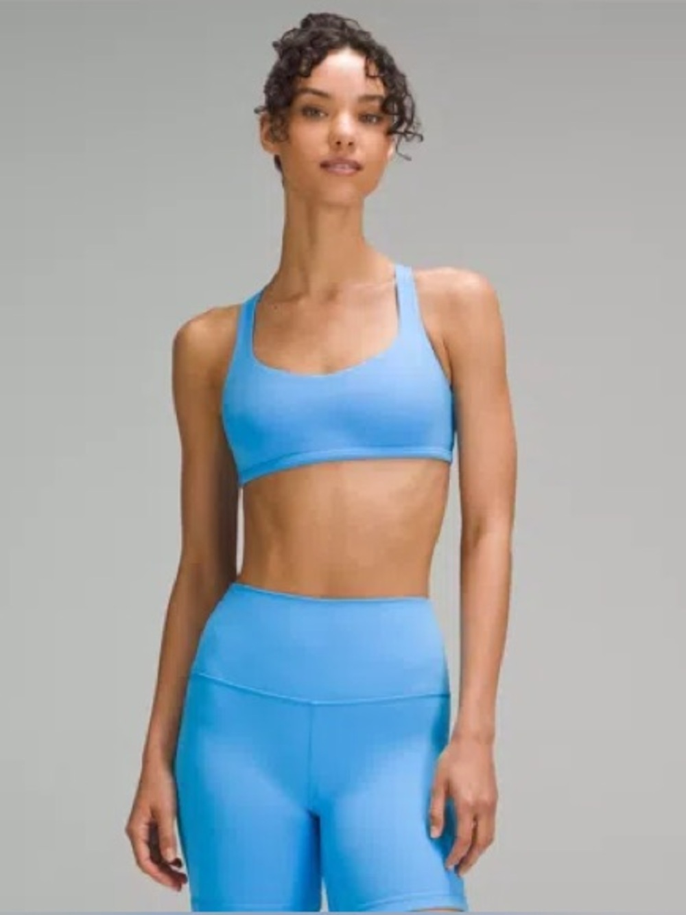Lululemon Free to Be Bra - Wild *Light Support, A/B Cup Kayak Blue Light Size 10